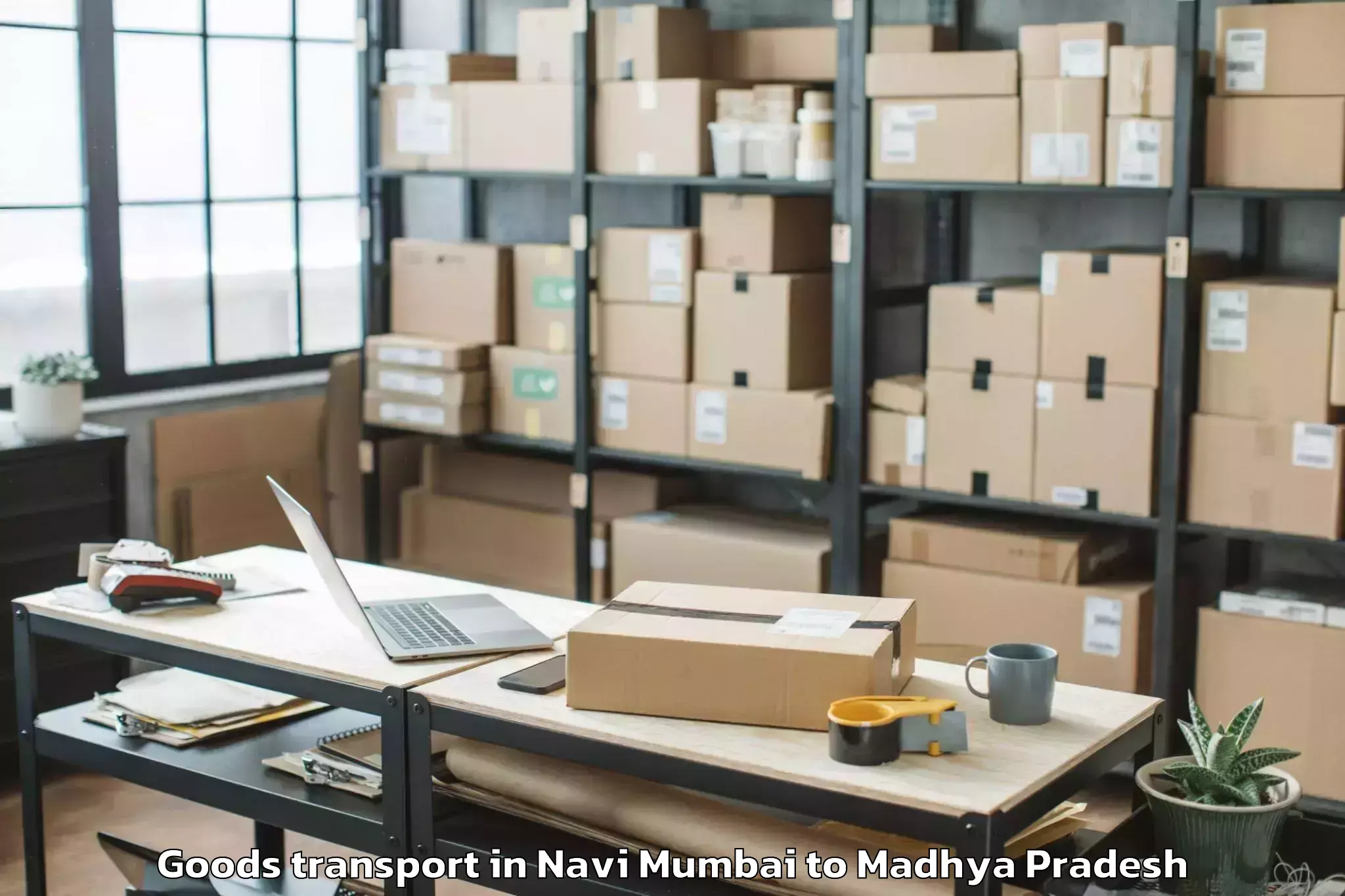 Affordable Navi Mumbai to Pachore Goods Transport